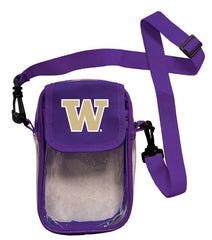 Storm Duds Clear Purple W Mini Crossbody Waterproof Stadium Bag 7.5" x 4.5"