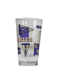 RFSJ Washington Huskies Pennant Pint Glass 16oz Hover