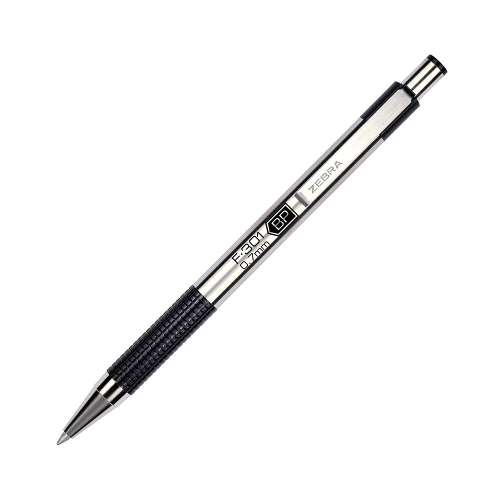 Zebra F-301 Compact Black .7mm Ballpoint Pen