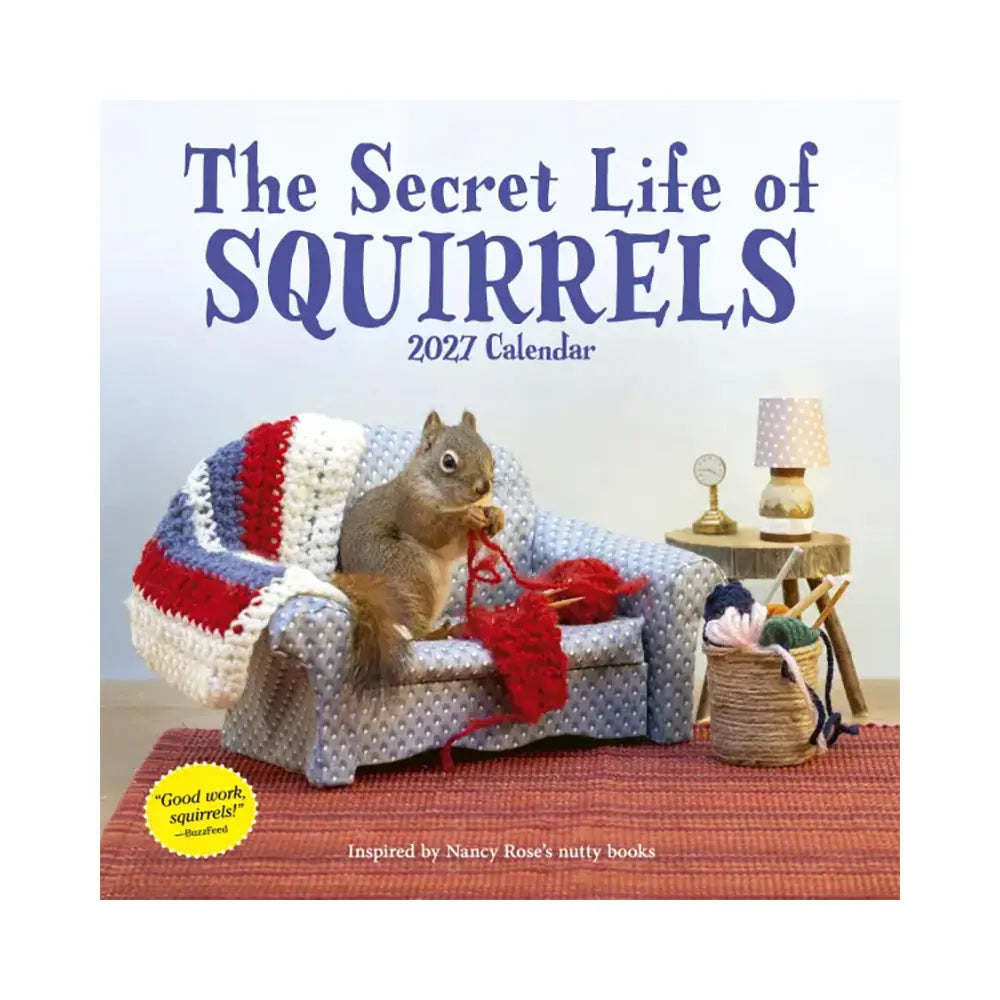 Secret Life of Squirrels Wall 2027 Calendar