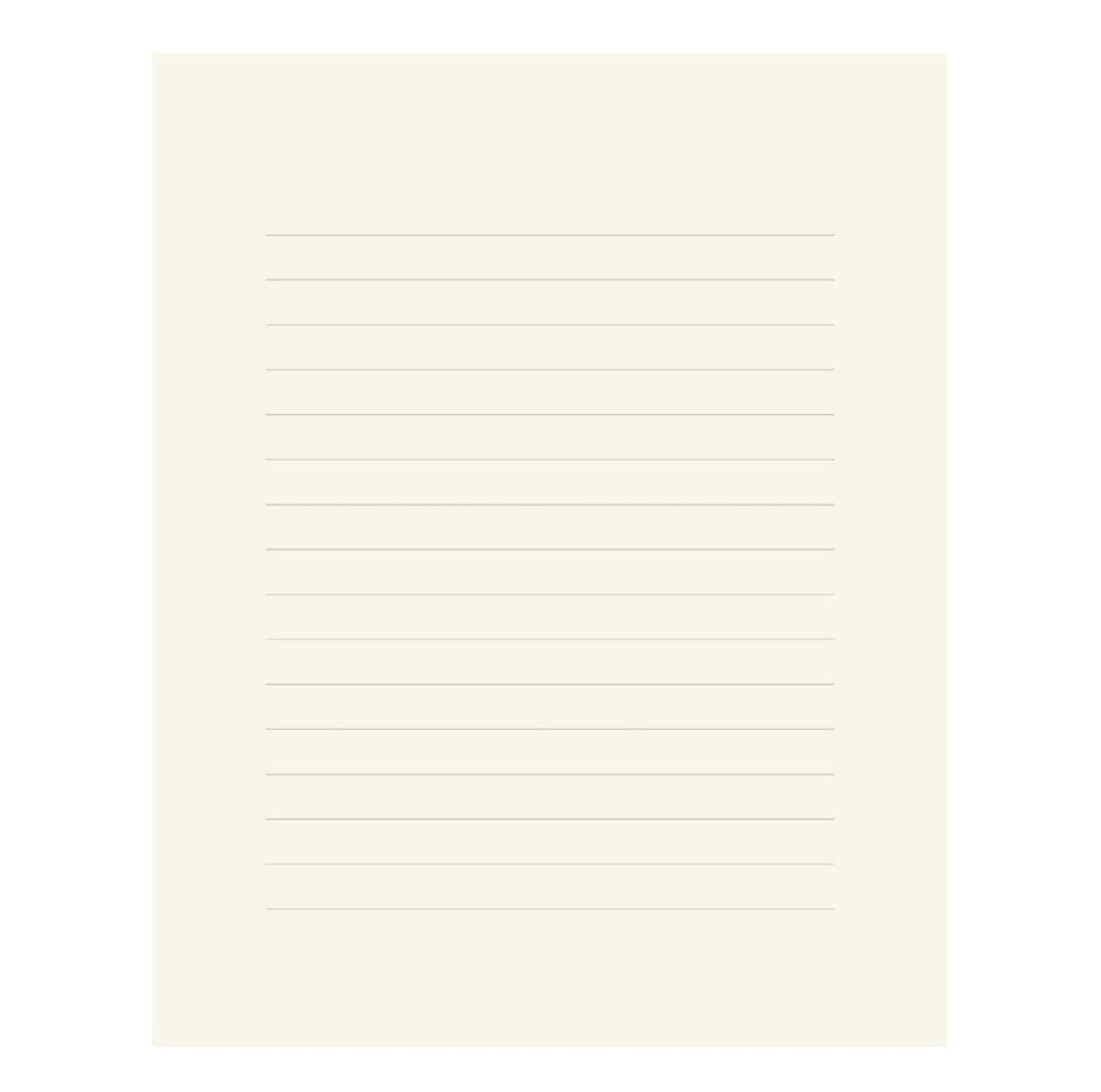 Midori Cream Lined 8.25'x6.6" Letter Pad 50 Count