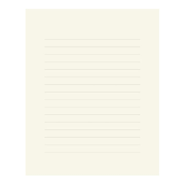 Midori Cream Lined 8.25'x6.6" Letter Pad 50 Count