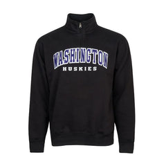 GFS Unisex Washington Twill Quarter-zip Sweatshirt Black Hover