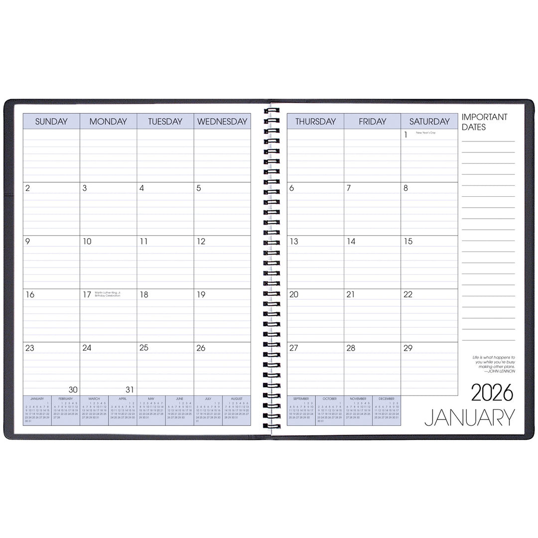 Payne Shimmer 2026 Annual 8.5" x 11" Monthly Planner