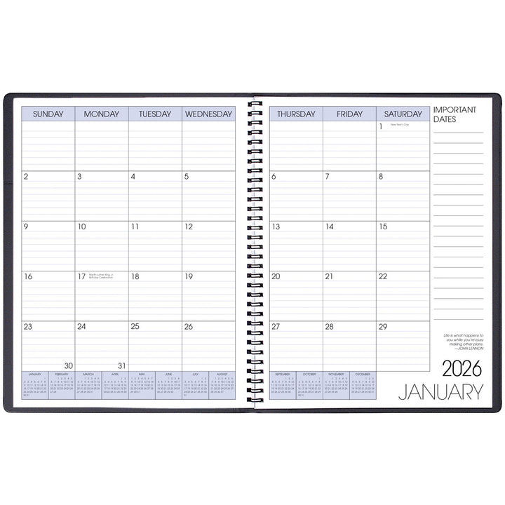 Payne Shimmer 2026 Annual 8.5" x 11" Monthly Planner