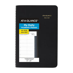 Photo of At-A-Glance 2026-2027 5" x 8" Daily Academic Planner.