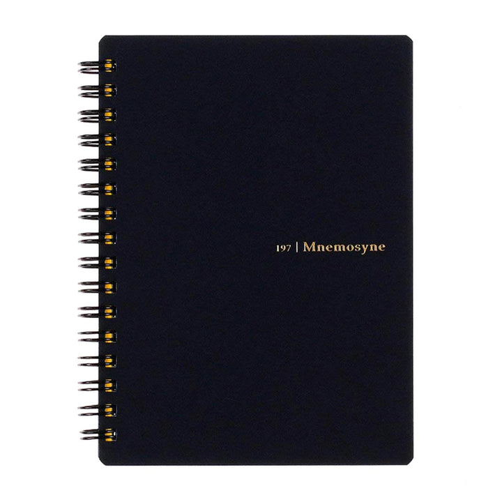 Maruman Black Mnemosyne Daily A6 Lined Spiral Notebook 80ct