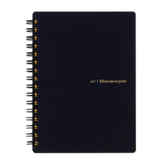 Photo of Maruman Black Mnemosyne Daily A6 Lined Spiral Notebook 80ct.