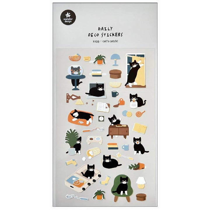 BC Mini Suatelier Cats Catch Day Stickers