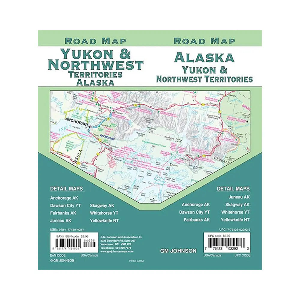 Alaska Yukon & Northwest Territories Road Map