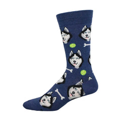 Photo of Socksmith Denim Heather Give A Dog A Bone Men's Socks.