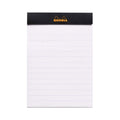 Rhodia Black 3-3/8"x4-3/4" Lined Top Stapled Notepad 80ct thumbnail