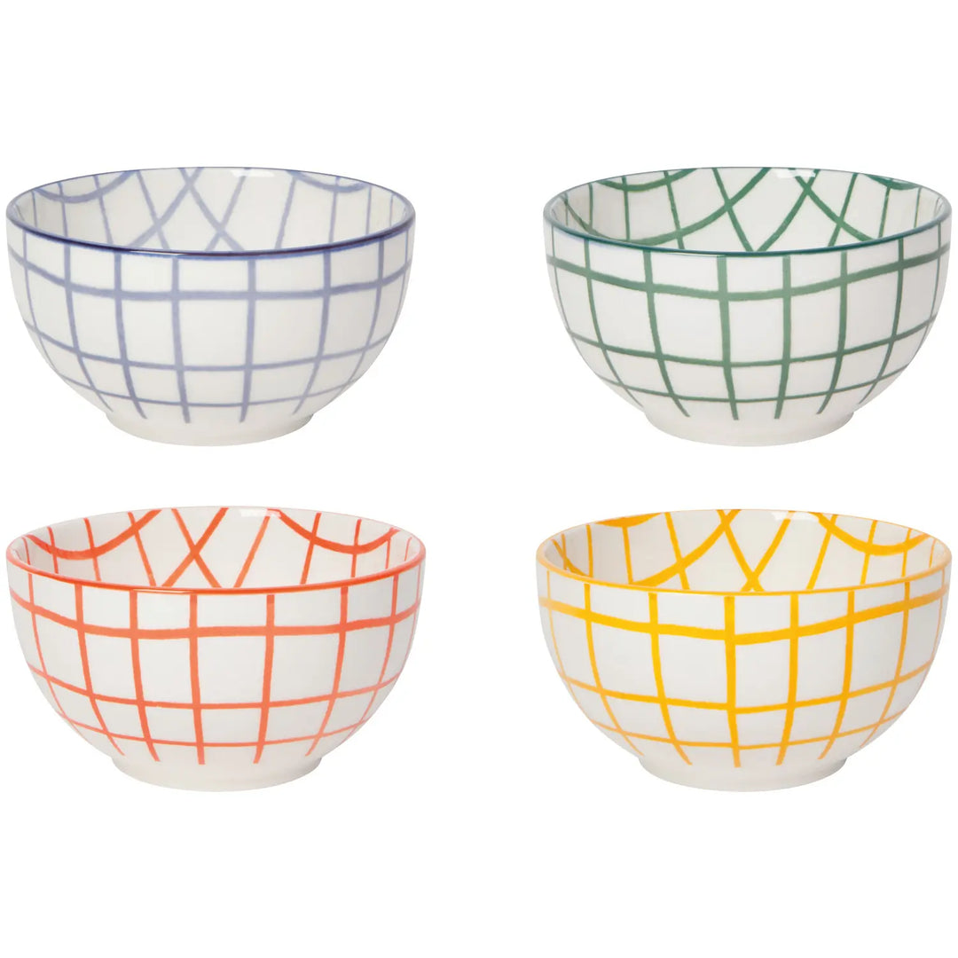 Danica Wobbly Check Assorted Bowls