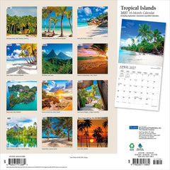 2027 Tropical Islands Wall Calendar Hover
