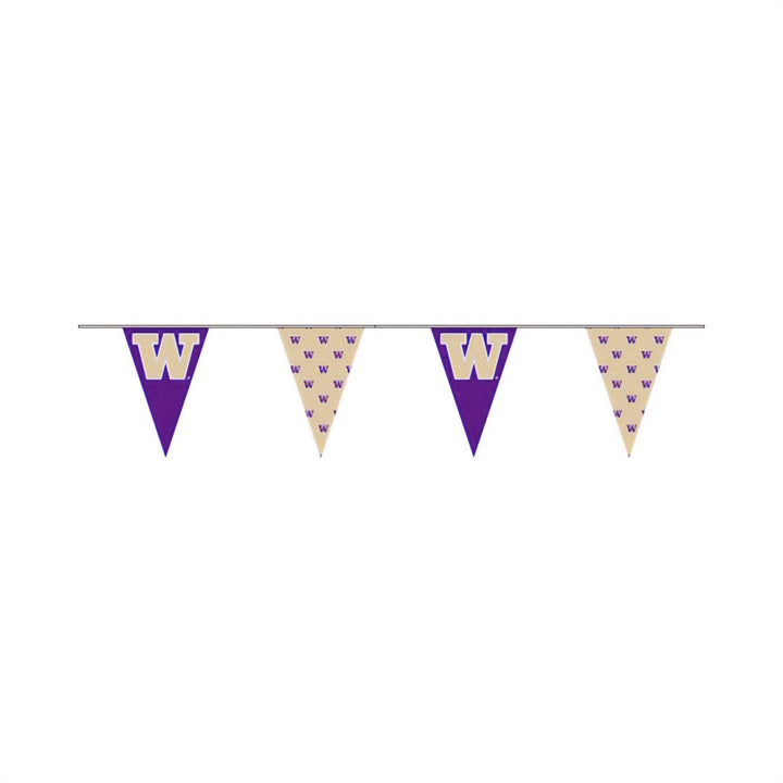 Sewing Concepts Purple and Gold W Poly Triangle Pennant String Banner