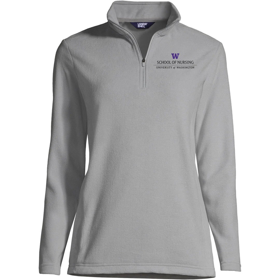 Lands' End Women's UW School of Nursing Thermacheck Fleece Quarter Zip