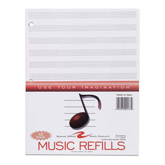 Photo of Roaring Spring 12 Staves 3 Hole Music Filler Paper 20ct.