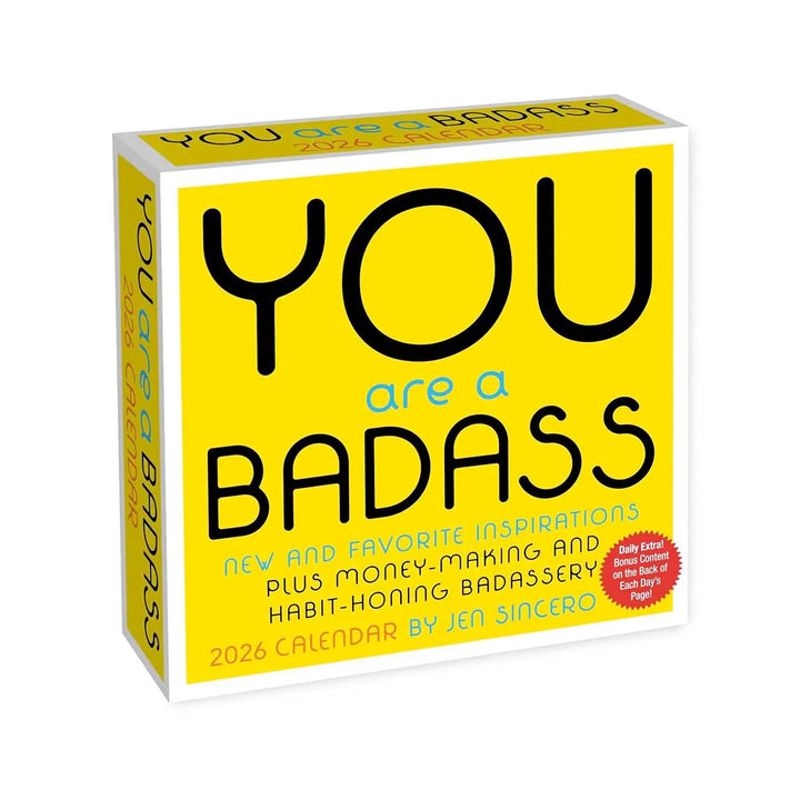You Are a Badass 2026 Day-to-Day Calendar