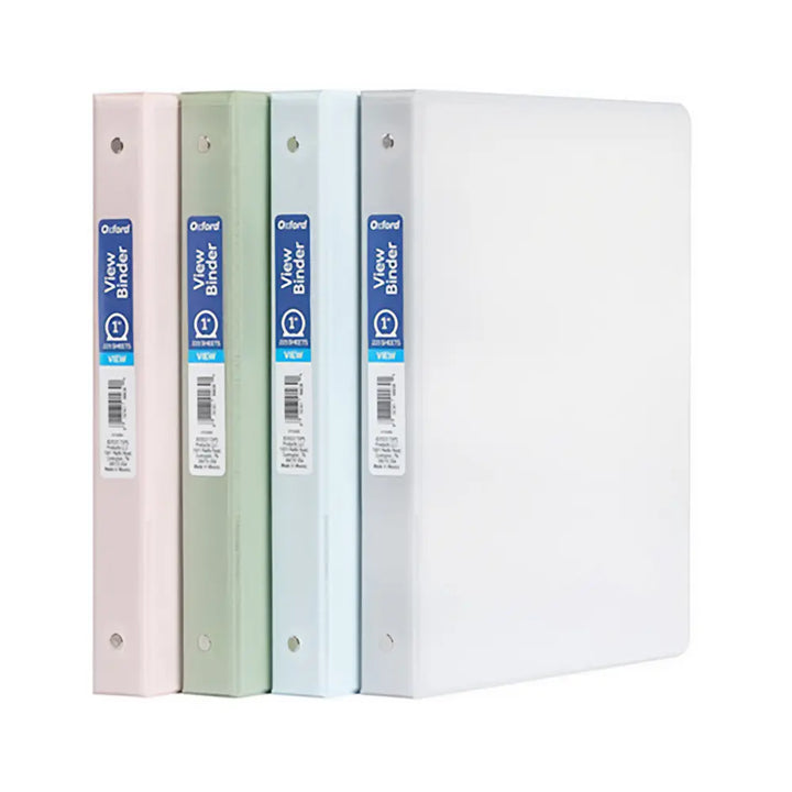 Oxford Assorted Round Ring View Binder