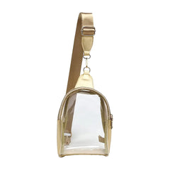 Jen & Co Ellen Clear Gold Sling Bag
