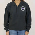 Blue 84 Unisex UW Huskies Sanded Fleece Half Zip Front thumbnail