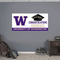 DROP SHIP CDI W Congratulations Graduate U of WA Vinyl Banner 4' x 8' thumbnail