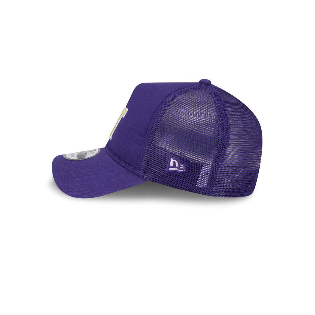 New Era Purple 9Forty A Frame Trucker Hat
