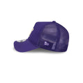 New Era Purple 9Forty A Frame Trucker Hat Side thumbnail