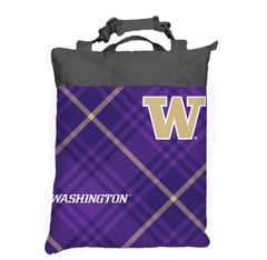 Northwest Purple Gray Outdoor Picnic Blanket  zippered in Pouch Hover