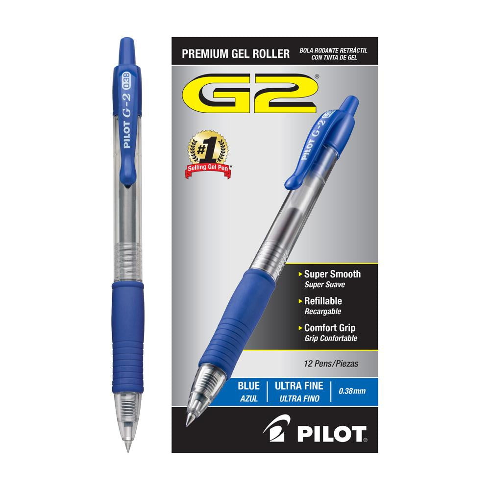 Pilot G2 Ultra Fine Point 0.38mm Retractable Gel Pen