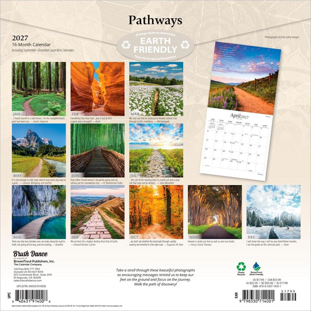 2027 Pathways Wall Calendar