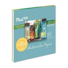Fluid 100% Cotton 140lb Hot Press Watercolor Block Hover