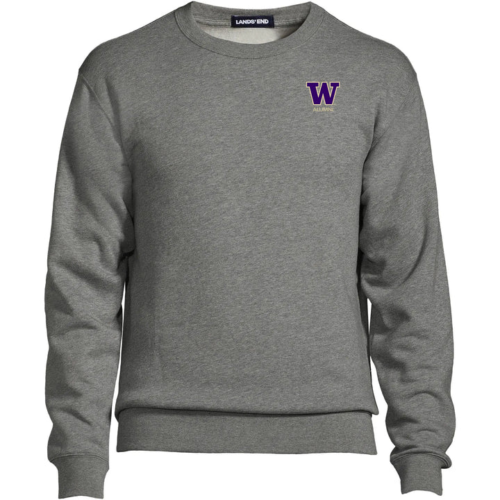 Lands' End Unisex UW Alumni Crewneck Sweatshirt