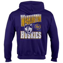 Champion Unisex Washington Huskies Vault Dawg Multi Print Full Zip Hoodie Hover