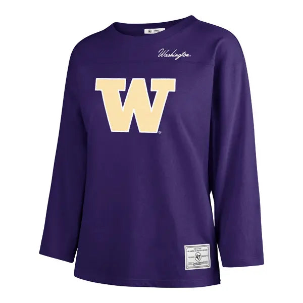 47 Brand Women's Applique W Logo Timeless 3/4 Sleeve Tee