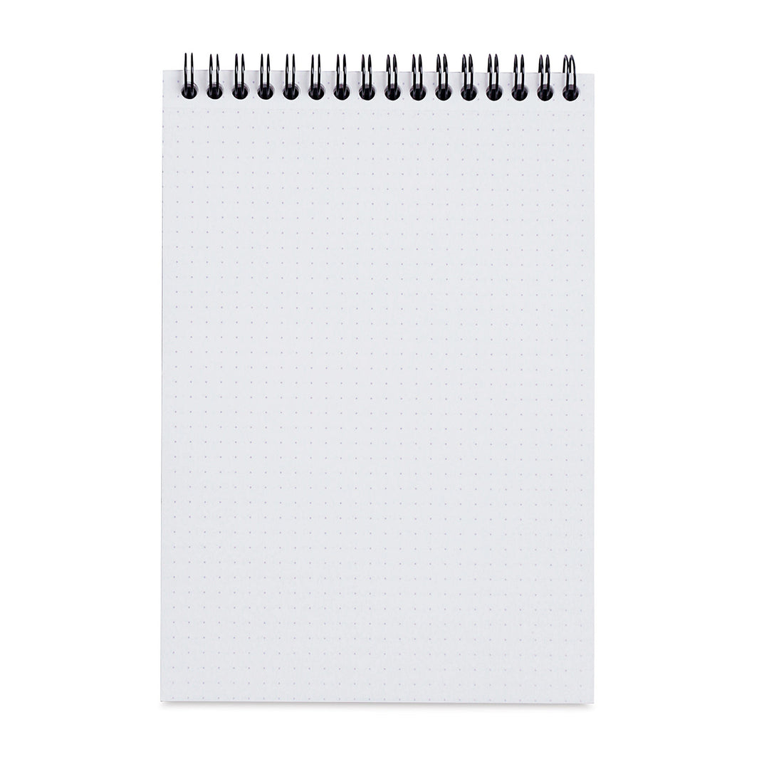 Rhodia Black 6"x8.25" Dot Top Wirebound 80ct