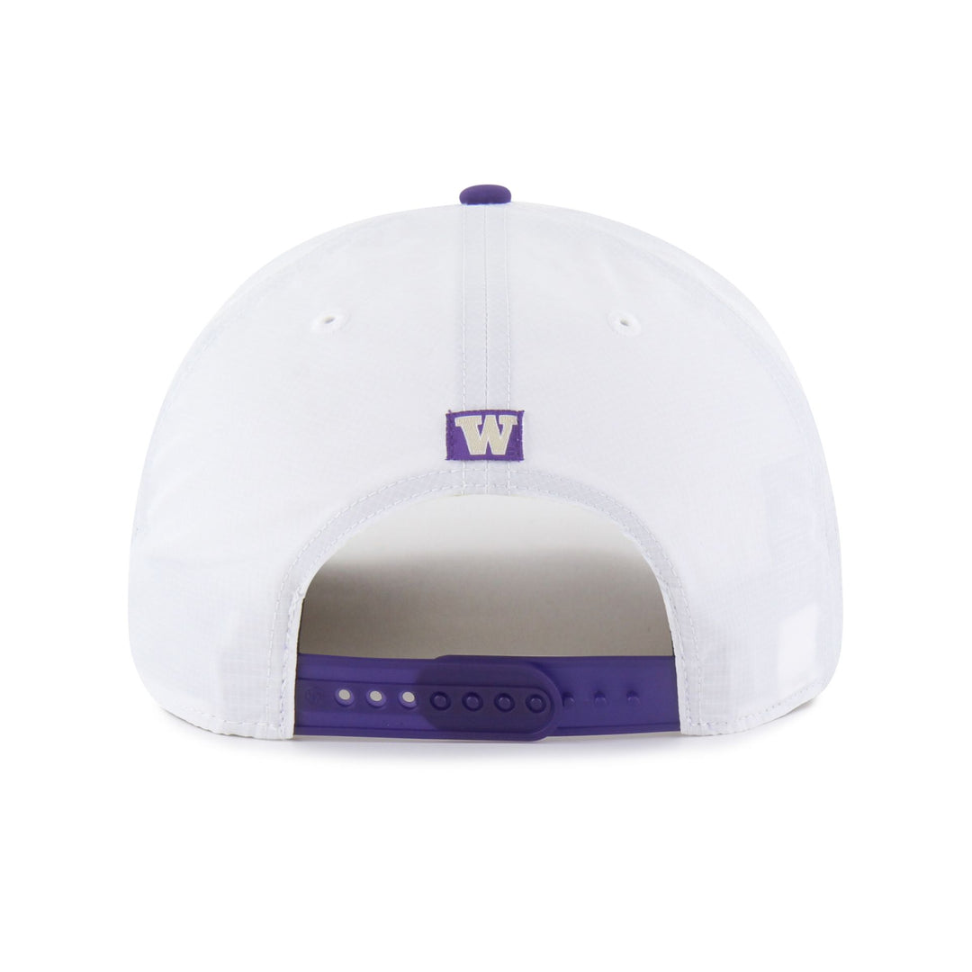 47 Brand White Purple Washington Huskies Condor Hitch Snapback Hat