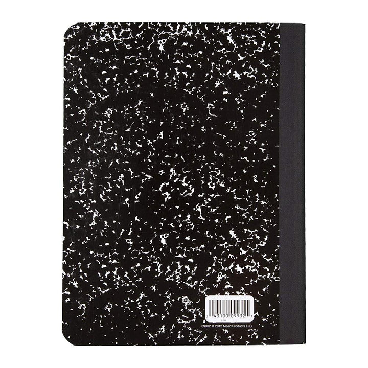 Mead Black Marble College Ruled Composition Notebook