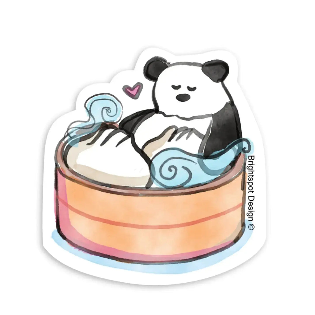 Brightspot Design Panda Dumpling Sticker