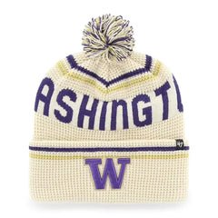 Photo of 47 Brand Cream Washington Huskies Quattrle Cuff Knit Beanie.