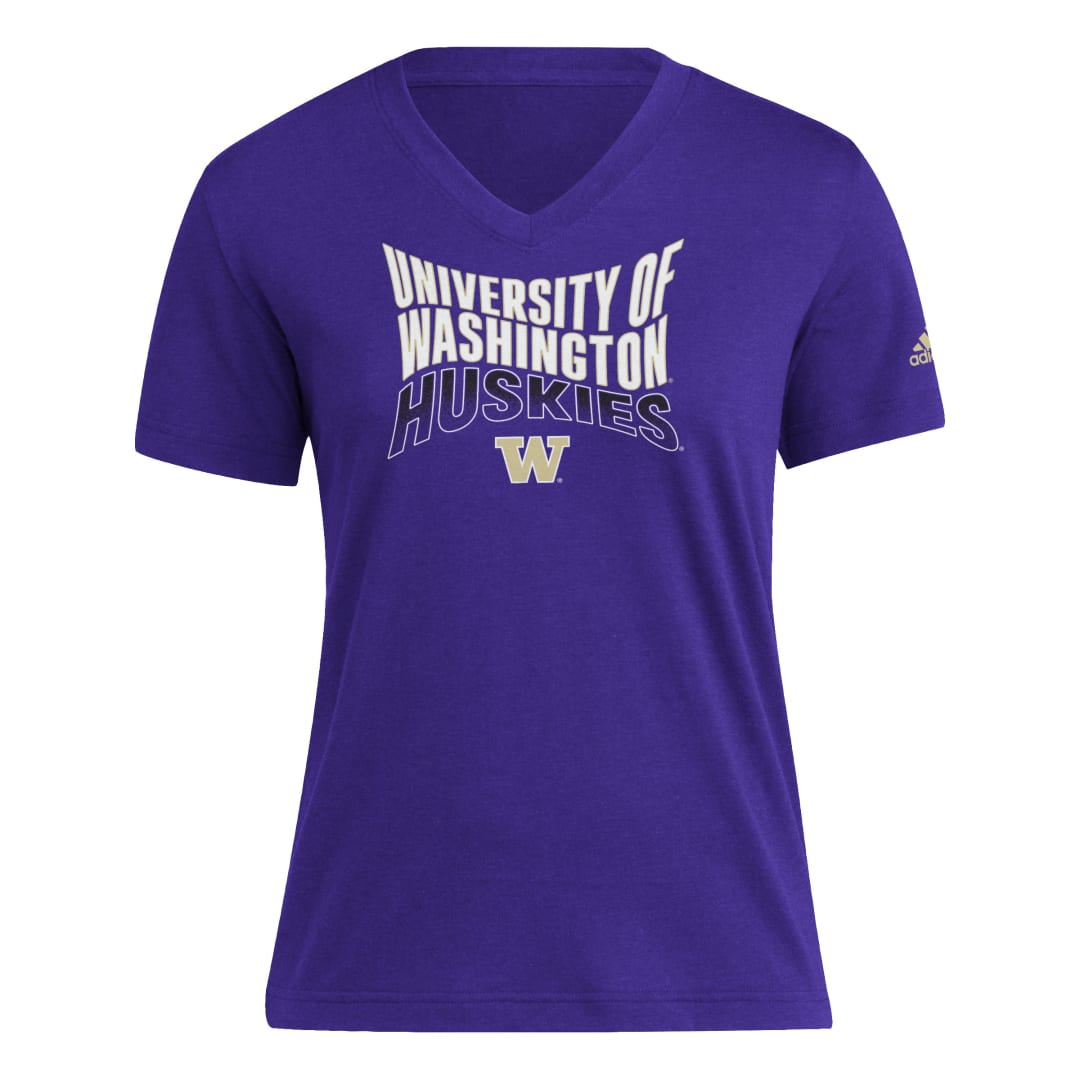 adidas Women's UW Huskies Wavy Blend Tee