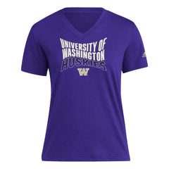 adidas Women's UW Huskies Wavy Blend Tee