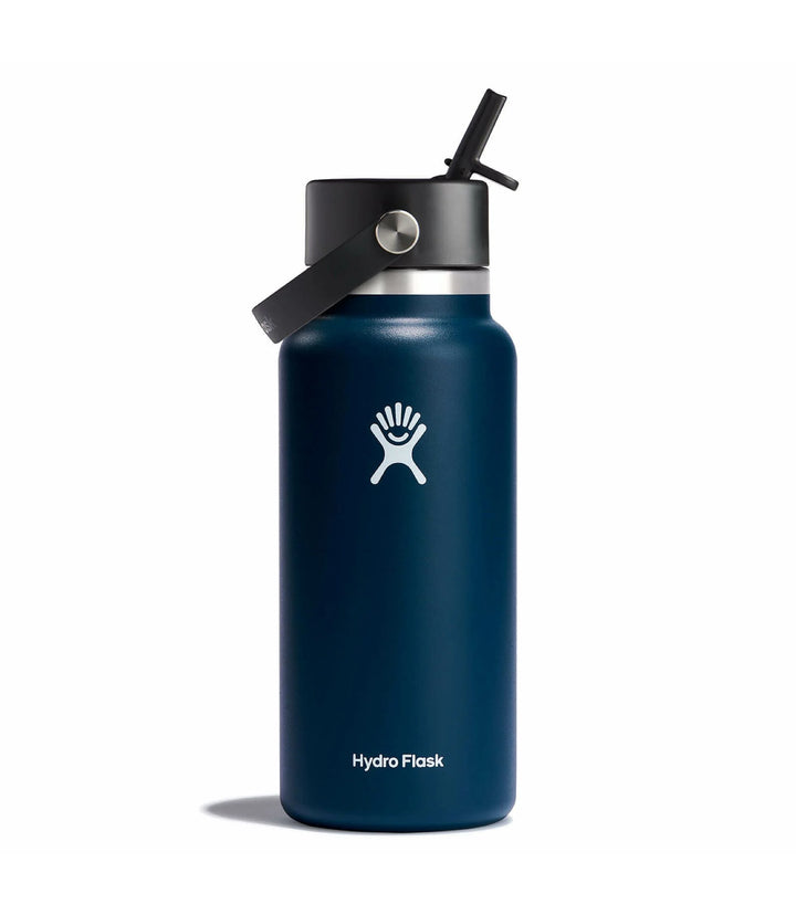 Hydro Flask Indigo Wide Flex Straw Cap Water Bottle 32oz