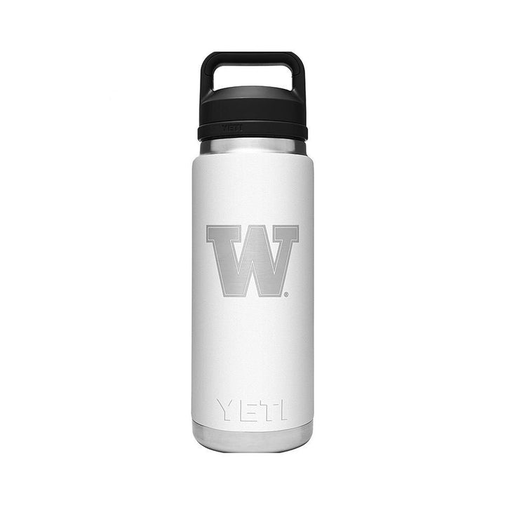 YETI White W Rambler with Chug Cap 26oz