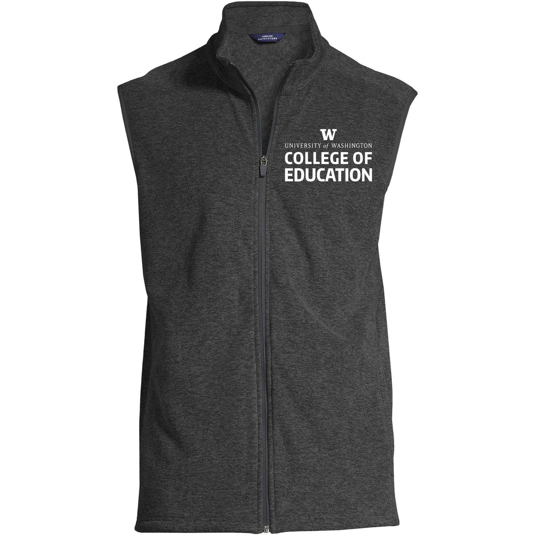 Lands' End Men's UW College of Education ThermaCheck Fleece Vest