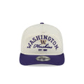 New Era White Purple Washington Huskies 19Twenty STACKED Relaxed Snapback Hat thumbnail