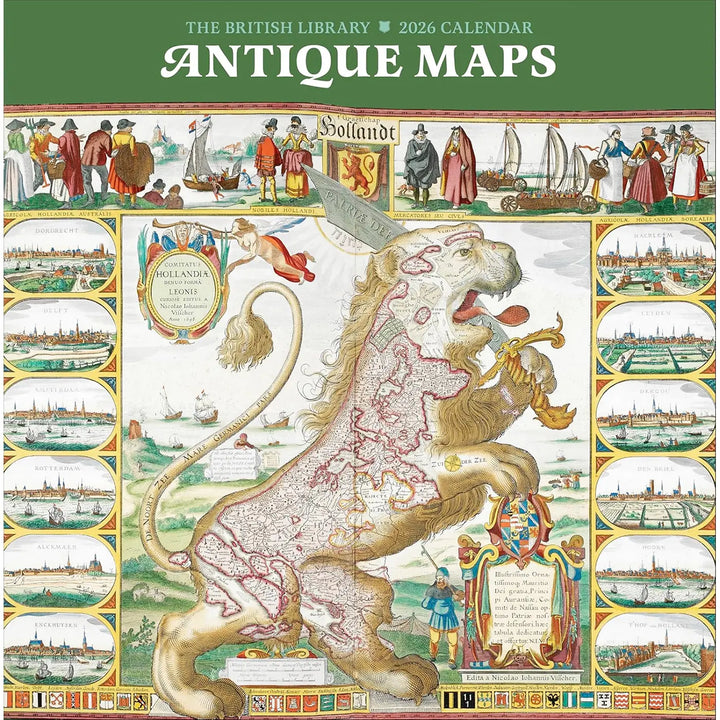 Antique Maps 2026 Wall Calendar