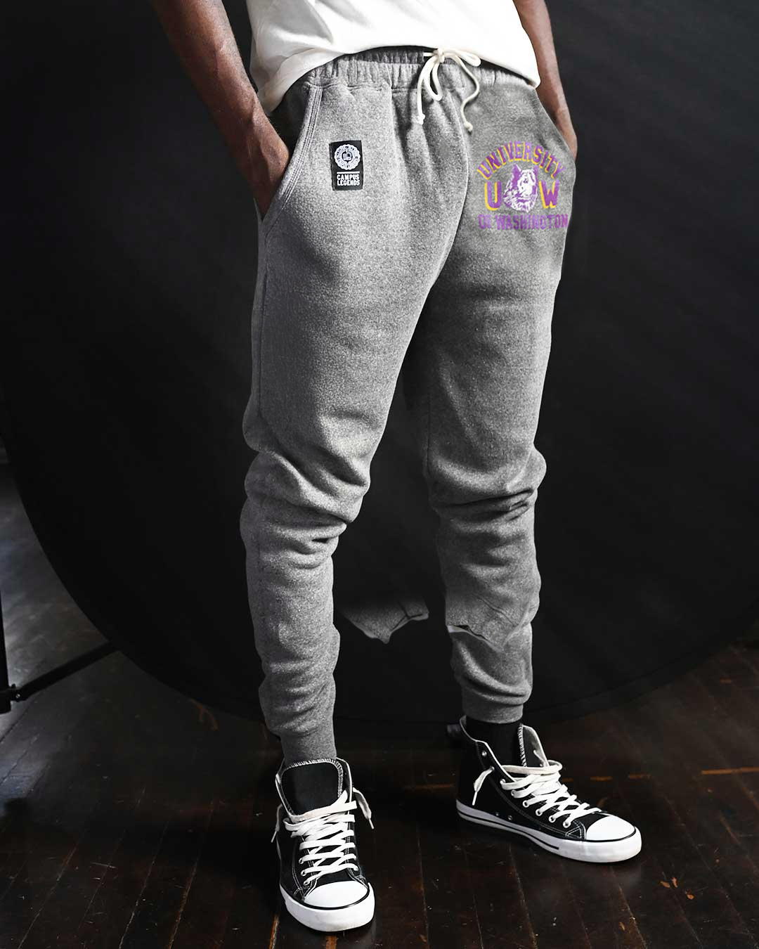 ROF Unisex UW Husky Head Athletic Jogger Sweatpants