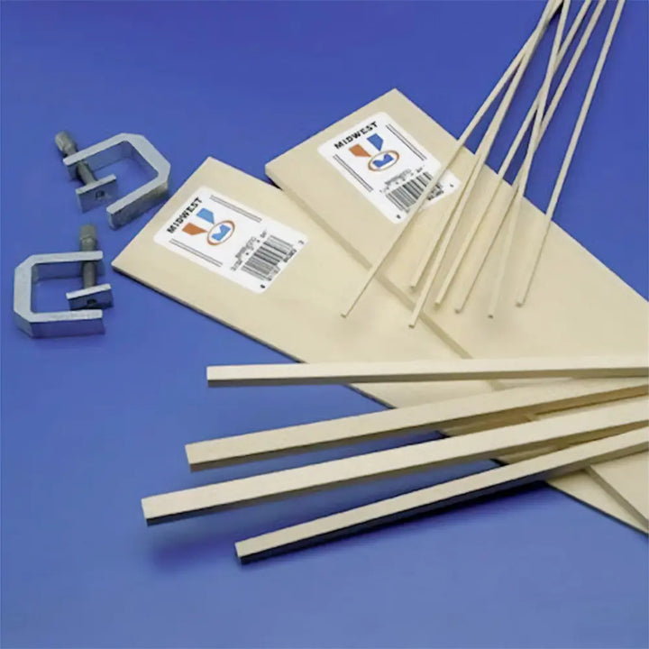 Midwest 1/16" x 3/16" x 24" Basswood