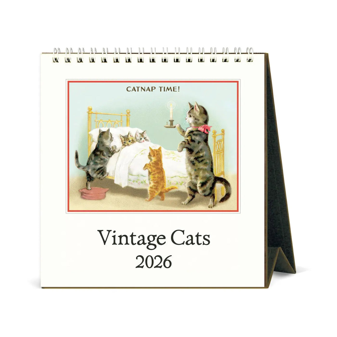 Cavallini Cats 2026 Desk Calendar